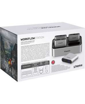 Kingston Workflow Station USB 3.2 Gen 2 Dock WFS-U with USB Mini Hub