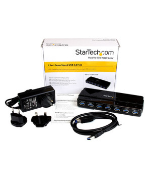 Buy StarTech 7-Port USB 3.0 Hub ST7300USB3B for Desktop