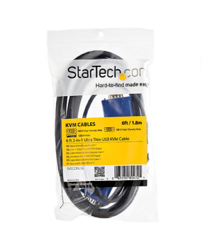 Buy StarTech 6ft 2-in-1 Ultra Thin USB KVM Cable SVECONUS6