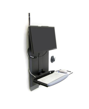 Buy Ergotron StyleView VL High Traffic Compact Enclosure in Black 60-593-195 for Keyboard & Monitor 