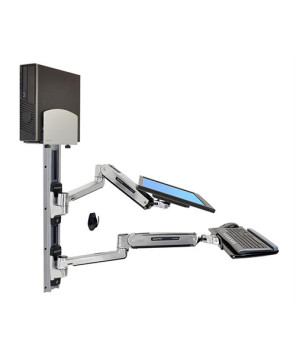 Buy Ergotron LX Sit-Stand Wall Mount System with Medium CPU Holder 45-358-026