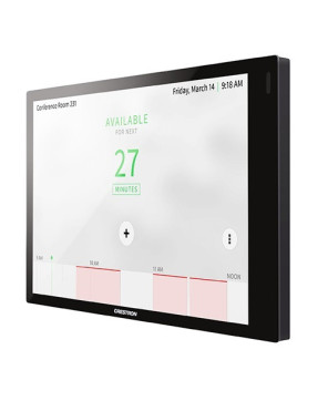 Buy Bundle Crestron 7" Room Scheduling Touch Screen in Black TSS-770-B-S-LBKIT with Crestron Flex Service TSS-770-T-B-S-LBKIT-CS