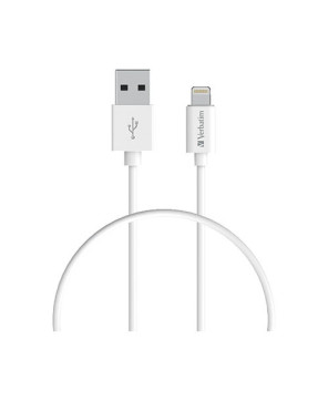 Buy Verbatim 1m USB-A - Lightning Cable in White 66581