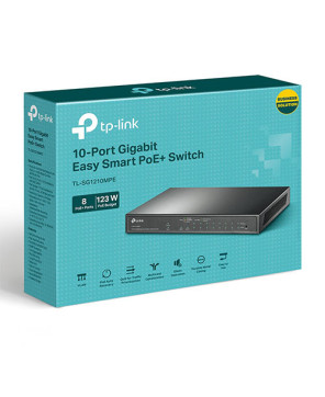 Buy TP-Link 10-Port Gigabit Easy Smart Switch with 8-Port PoE+ TL-SG1210MPE