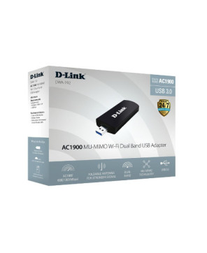 D-Link AC1900 MU-MIMO Wi-Fi Dual Band USB Adapter DWA-192/DSAU