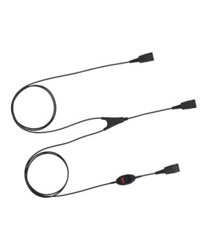 Buy Jabra QD Supervisor/Training Cord with 2 Interface and Mute Button 8800-02-01 for QD Headsets