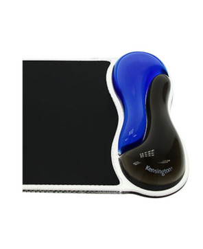 Kensington Duo Gel Mouse Pad with Wrist Rest in Blue/Black 62401