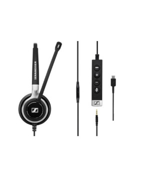 EPOS | SENNHEISER IMPACT SC 665 USB-C Wired Stereo UC Headset with 3.5 mm jack and USB-C Connectivity 1000670