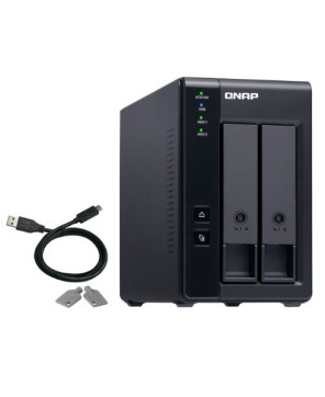 QNAP TR-002 2 Bay USB Type-C Direct Attached Storage with Hardware RAID