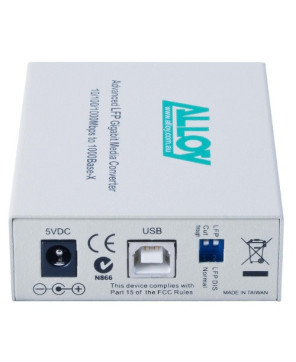 Buy Alloy 50Km 10/100/1000Base-T to Single Mode 1310nm Gigabit Fibre LC Converter GCR2000LC.50