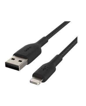 Buy Belkin 1M USB-A to Lightning Braided Cable in Black CAA002BT1MBK for iPhone & iPad