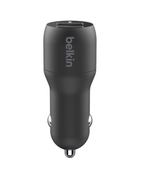 Buy Belkin 2-Port 12W/2.4A USB-A Car Charger USB-A to USB-C Cable CCE001BT1MBK