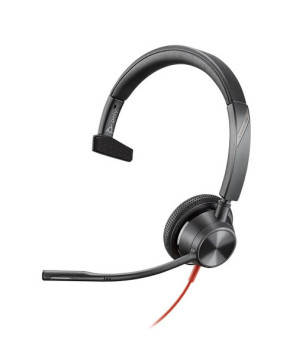 HP Poly/Plantronics BW3315 Blackwire UC Mono USB-A Corded Headset with 3.5MM Connectivity 213936-01 / 76J12AA