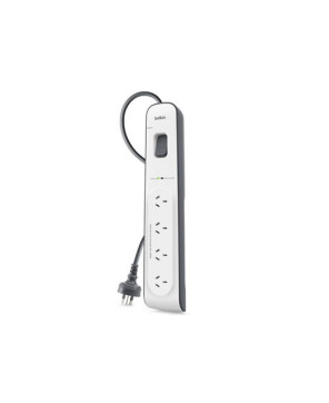 Buy Belkin 4 Outlet Surge Protector with 2M Cord BSV400AU2M for Laptops, Desktops, Printers, Routers and other Home-office Devices