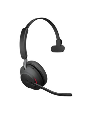 Buy the Jabra Evolve2 65 MS Mono Bluetooth Headset USB-A with Charging Stand certified for Microsoft Teams