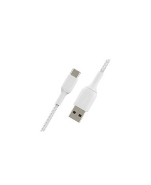 Buy Belkin 2M USB-C to USB-A Braided Charge/Sync Cable in White CAB002BT2MWH