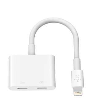 Belkin Lightning Charge Audio Port Splitter - The Telecom Shop