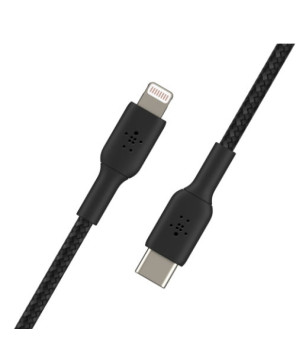 Buy Belkin 2M Braided USB-C To Lightning Charge/Sync Cable CAA004BT2MBK for Apple Devices