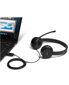 Buy Lenovo 100 Stereo USB On Ear Headset 4XD0X88524