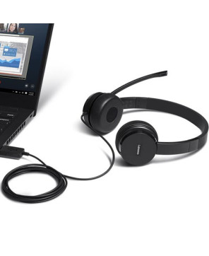 Buy Lenovo 100 Stereo USB On Ear Headset 4XD0X88524