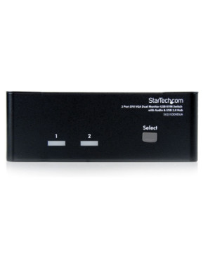 Buy Startech SV231DDVDUA 2-Port DVI VGA Dual Monitor KVM Switch with Audio and USB Hub