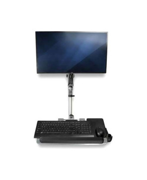 Buy StarTech Wall-Mounted Computer Workstation Single Monitor Premium with Ergonomic Height Adjustable Monitor Arm & Padded Keyboard Tray WALLSTSI1