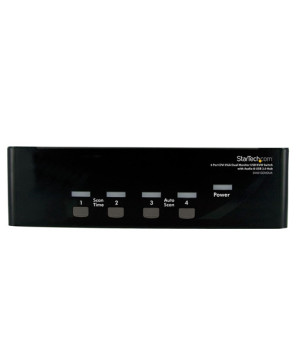 Buy Startech 4 Ports DVI VGA Dual Monitor KVM Switch USB with Audio and USB 2.0 Hub SV431DDVDUA 