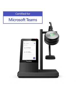 Buy Yealink WH66 Microsoft Teams DECT Mono Wireless Headset TEAMS-WH66-M