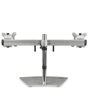 Buy StarTech Dual Monitor Stand Horizontal in Silver ARMDUOSS for Up to 24" Monitor