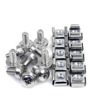 Buy StarTech 50x M6 Mounting Screws and Cage Nuts CABSCREWM6 for Server Rack Cabinet