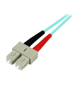 Buy StarTech 5m Multimode Duplex 50/125 - LSZH - LC/SC Fiber Optic Cable A50FBLCSC5 in Aqua