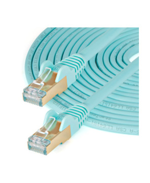 Buy StarTech 7.5m Cat6a Patch Cable Shielded Snagless Connector 6ASPAT750CMAQ in Aqua