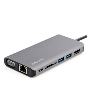 Buy StarTech USB-C Multiport Adapter with HDMI or VGA Attached Cable DKT30CHVAUSP