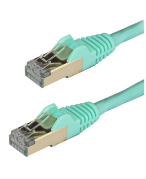 Buy StarTech 1m CAT6a Ethernet Cable in Aqua 6ASPAT1MAQ for Patch Panel