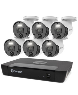 Swann Master-Series 6 Camera with 8 Channel 2TB HDD NVR Security System SWNVK-876806-AU