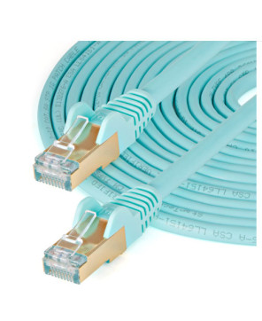 Buy StarTech 1.5 m CAT6a Patch Cable in Aqua 6ASPAT150CMAQ for Network Device