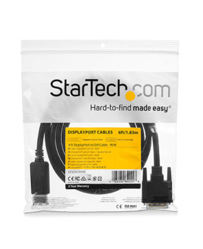 Buy StarTech 6 ft DisplayPort to DVI Cable DP2DVI2MM6 - Male to Male