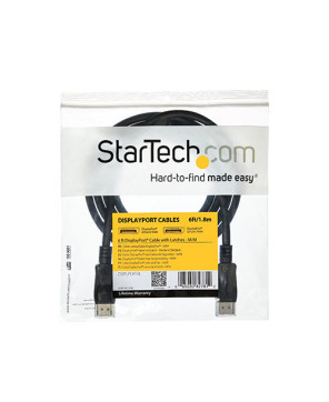 Buy StarTech 10 ft. DisplayPort 1.2 Cable with Latches DISPLPORT10L - Certified