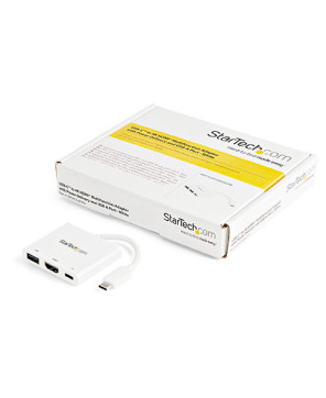 Buy StarTech White USB-C Multiport Adapter CDP2HDUACPW with HDMI