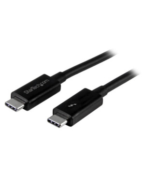 Buy Startech 3.3ft 1m 20Gbps Black Thunderbolt 3 USB-C to USB-C Charger Cord with 100W Power Delivery Cable TBLT3MM1M