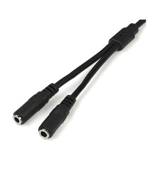 Buy StarTech Slim Stereo Splitter Cable MUY1MFFS - 3.5mm Male to 2x 3.5mm Female