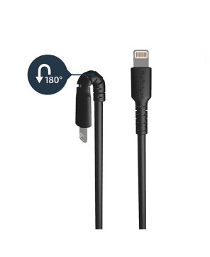 Buy StarTech 1m Durable Black USB-A to Lightning Cable RUSBLTMM1MB for Apple MFi Certified iPad/iPhone 12