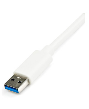 Buy StarTech USB 3.0 to Gigabit Ethernet Adapter NIC with USB Port USB31000SPTW in White