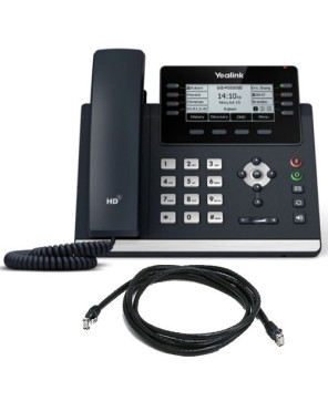 Buy Bundle Yealink 12-Line IP Phone SIP-T43U with WH66 UC DECT Stereo Wireless Headset WH66-D-UC