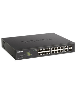 Buy D-Link 18-Port Gigabit Smart Managed PoE Switch with 16 PoE and 2 Combo RJ45/SFP Ports 130W PoE Budget DGS-1100-18PV2