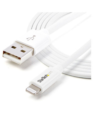 Buy StarTech 2m Apple MFi Certified USB to Lightning Cable USBLT2MW - White