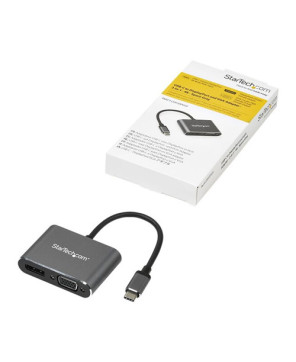 Buy StarTech USB-C to 4K 60Hz DisplayPort 1.2 or 1080p VGA Multiport Video Adapter CDP2DPVGA