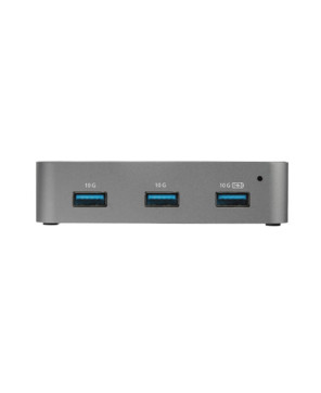 Buy the StarTech 4 Port USB C Hub with Power Adapter HB31C4AS in Black and Space Gray