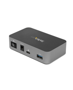 Buy the StarTech 4 Port USB C Hub with Power Adapter HB31C4AS in Black and Space Gray