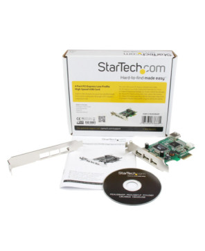 Buy StarTech 4-Port PCI Express Low Profile High Speed USB Card PEXUSB4DP for ST4200MINI2